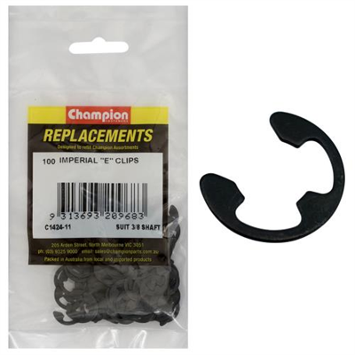 Champion E-Clip Suit 3/8 Shaft -100pk