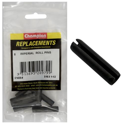 Champion 5/16in x 1-1/2in Roll Pin -8pk