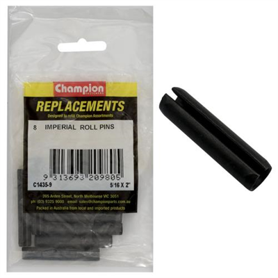 Champion 5/16in x 2in Roll Pin -8pk