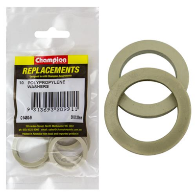 Champion M30 x 38mm x 2.4mm Polypropylene Washer -10pk