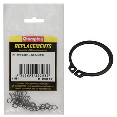 Champion 1/2in External Circlip - 100pk