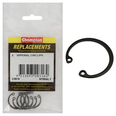 Champion 1in internal Circlip -5pk