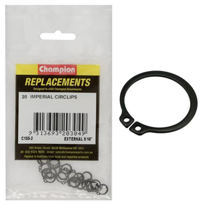 Champion 5/16in External Circlip -20pk