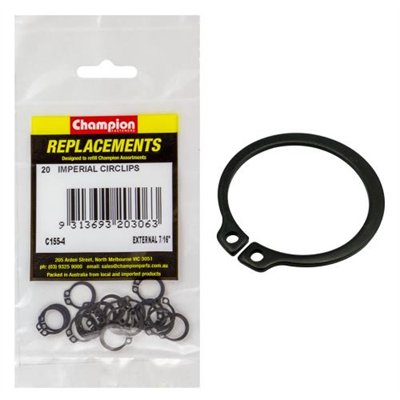 Champion 7/16in External Circlip -20pk