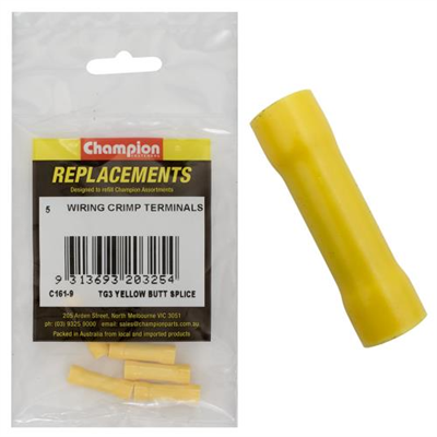 Champion Yellow Cable Connector -5pk