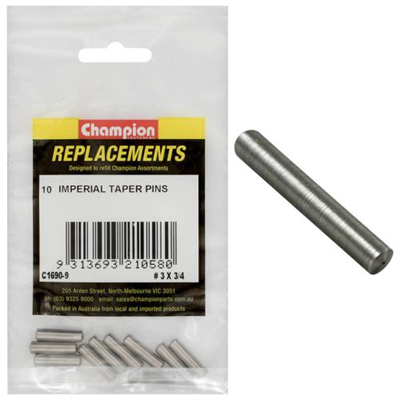 Champion #3 x 3/1in Taper Pin -10pk