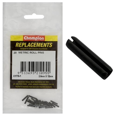 Champion 2mm x 12mm Roll Pin -20pk