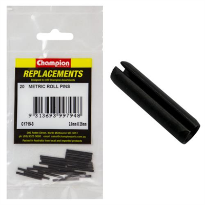 Champion 2mm x 25mm Roll Pin -20pk