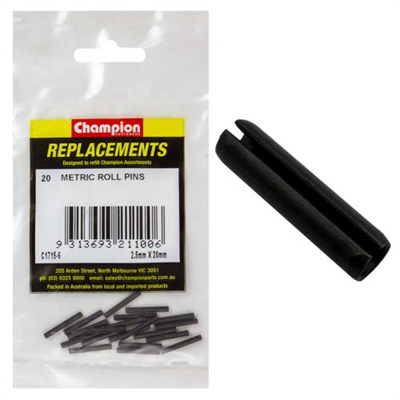 Champion 2.5mm x 20mm Roll Pin -20pk
