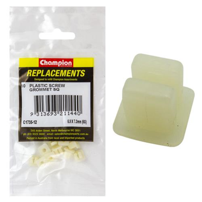 Champion Screw Grommet Sq 6.9x7.3mm-6G
