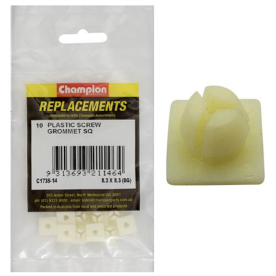 Champion Screw Grommet Sq 8.3x8.3-8G