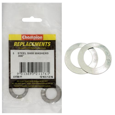 Champion 13/16in x 1-3/16in x .006in Shim Washer -5pk**