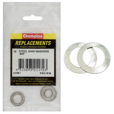 Champion 9/16in x 15/16in x .006in Shim Washer -10pk**
