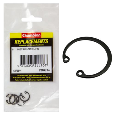 Champion 16mm internal Circlip -5pk