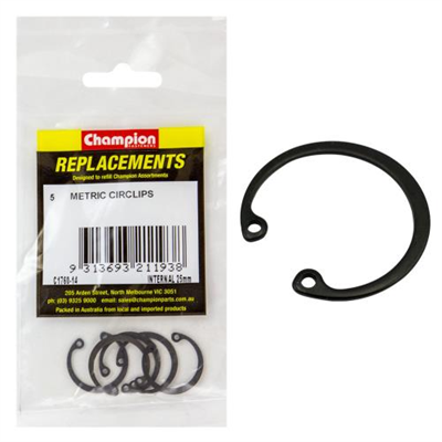 Champion 25mm internal Circlip -5pk