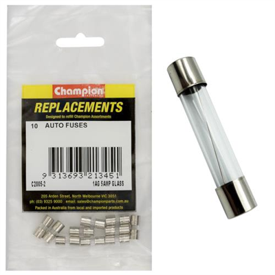 Champion 1Ag 5Amp Glass Fuse -10pk