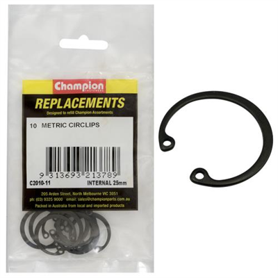 Champion 25mm internal Circlip -10pk