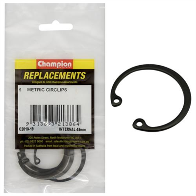 Champion 45mm internal Circlip -5pk