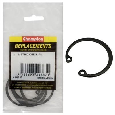 Champion 50mm internal Circlip -5pk