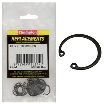 Champion 18mm internal Circlip -20pk