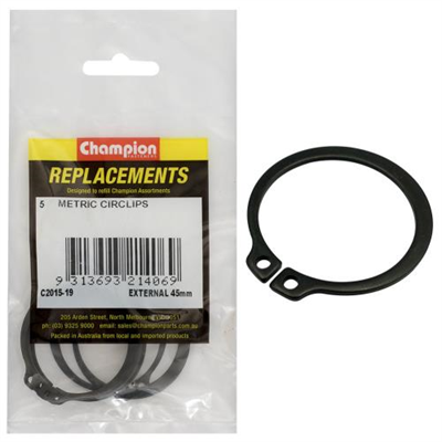 Champion 45mm External Circlip -5pk