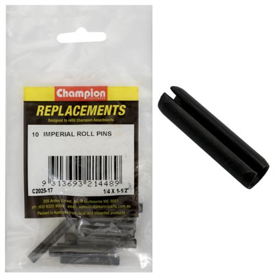 Champion 1/4 x 1-1/2in Imperial Roll Pin -10pk