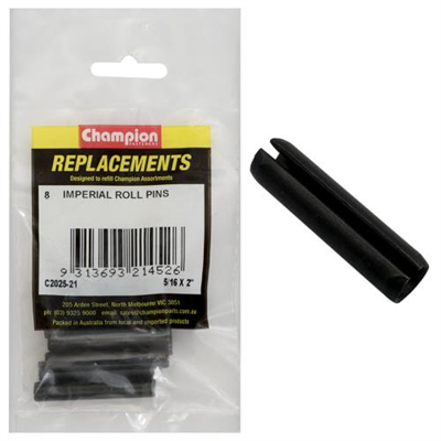 Champion 5/16 x 2in Imperial Roll Pin -8pk