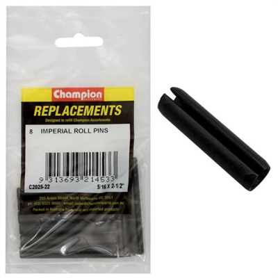 Champion 5/16 x 2-1/2in Imperial Roll Pin -8pk