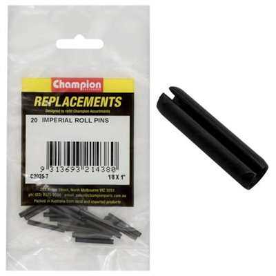 Champion 1/8 x 1in Imperial Roll Pin -20pk