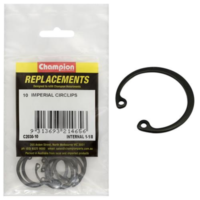 Champion 1-1/8in Imperial internal Circlip -10pk