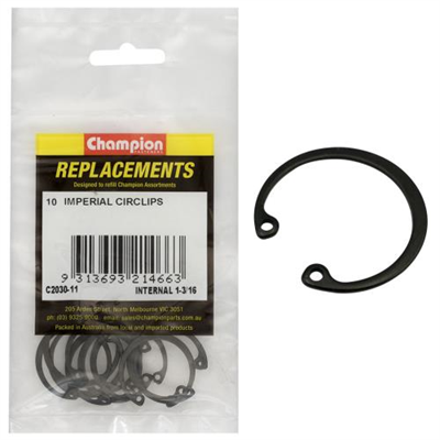 Champion 1-3/16in Imperial internal Circlip -10pk