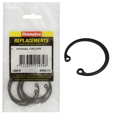 Champion 1-7/8in Imperial internal Circlip -5pk