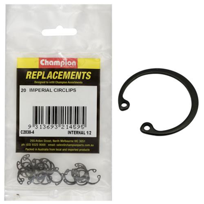 Champion 1/2in Imperial internal Circlip -20pk