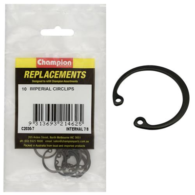 Champion 7/8in Imperial internal Circlip -10pk
