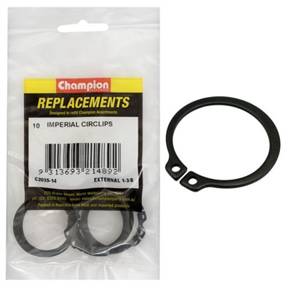 Champion 1-3/8in Imperial External Circlip -10pk