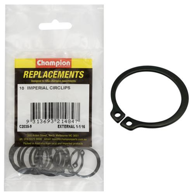 Champion 1-1/16in Imperial External Circlip -10pk