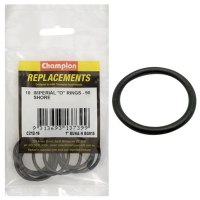 Champion 1in (Tube Ref) x 1.171 (I.D.) x .116 (Sec.) O-Ring