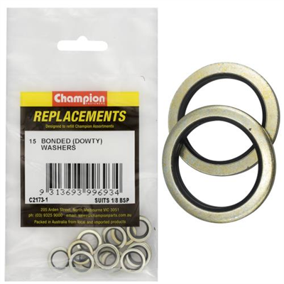 Champion Dowty Washer Suits 1/8 BSP -15pk