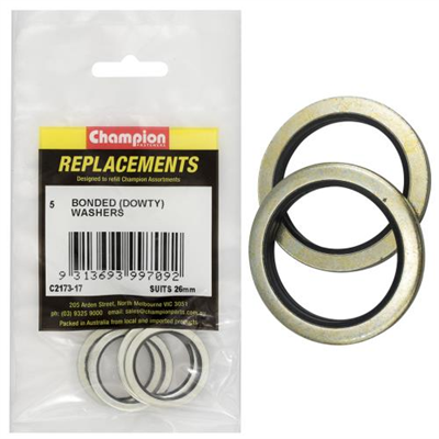 Champion Bonded Seal Washer (Dowty) 26mm -5pk