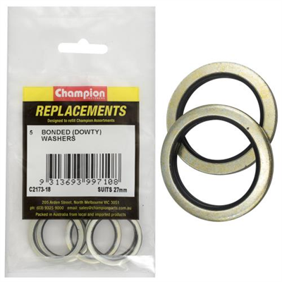 Champion Bonded Seal Washer (Dowty) 27mm -5pk