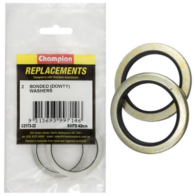Champion Bonded Seal Washer (Dowty) 42mm -2pk