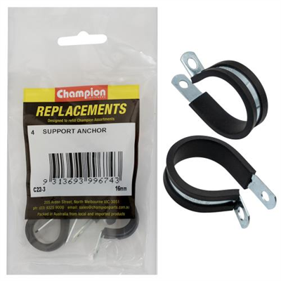 Champion 16mm Pipe Support Anchor -4pk