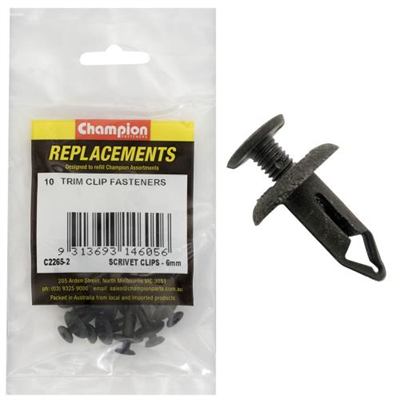 Champion Scrivet Clip -6mm -10pk