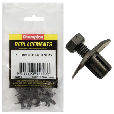 Champion Scrivet Clip -8mm -10pk