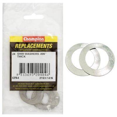 Champion 27/32in x 1-5/16in x 0.006in Shim Washer -24pk****