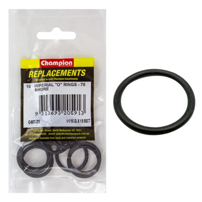 Champion 1-1/16in (I.D.) x 1/8in Imperial O-Ring -10pk