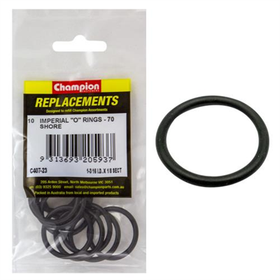 Champion 1-3/16in (I.D.) x 1/8in Imperial O-Ring -10pk