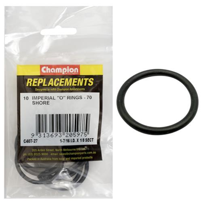 Champion 1-7/16in (I.D.) x 1/8in Imperial O-Ring -10pk