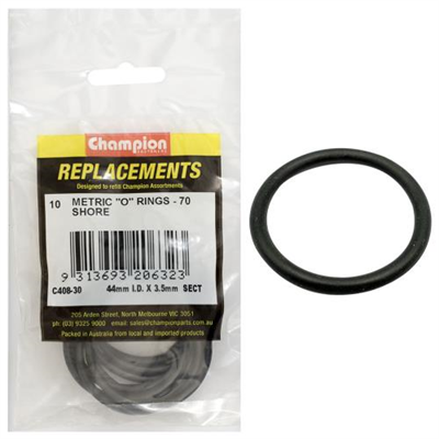 Champion 44mm (I.D.) x 3.5mm Metric O-Ring -10pk