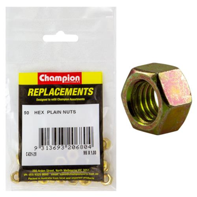 Champion M6 x 1.00 Hex Nut -50pk